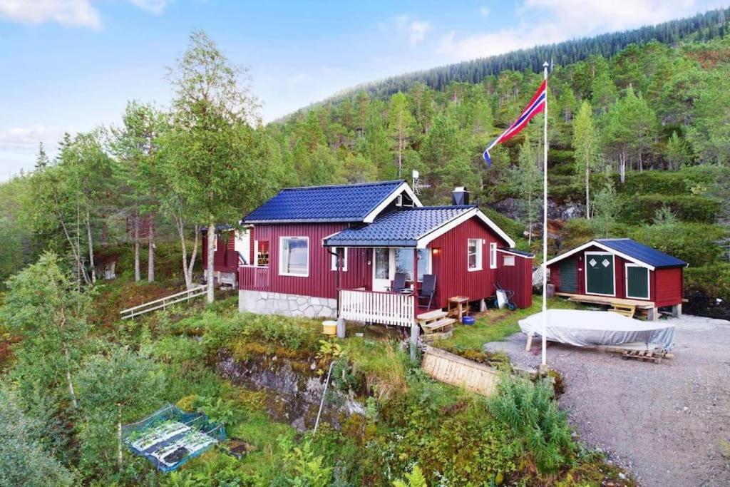 Cozy Cabin With A Great View Skamdal Eksteriør billede